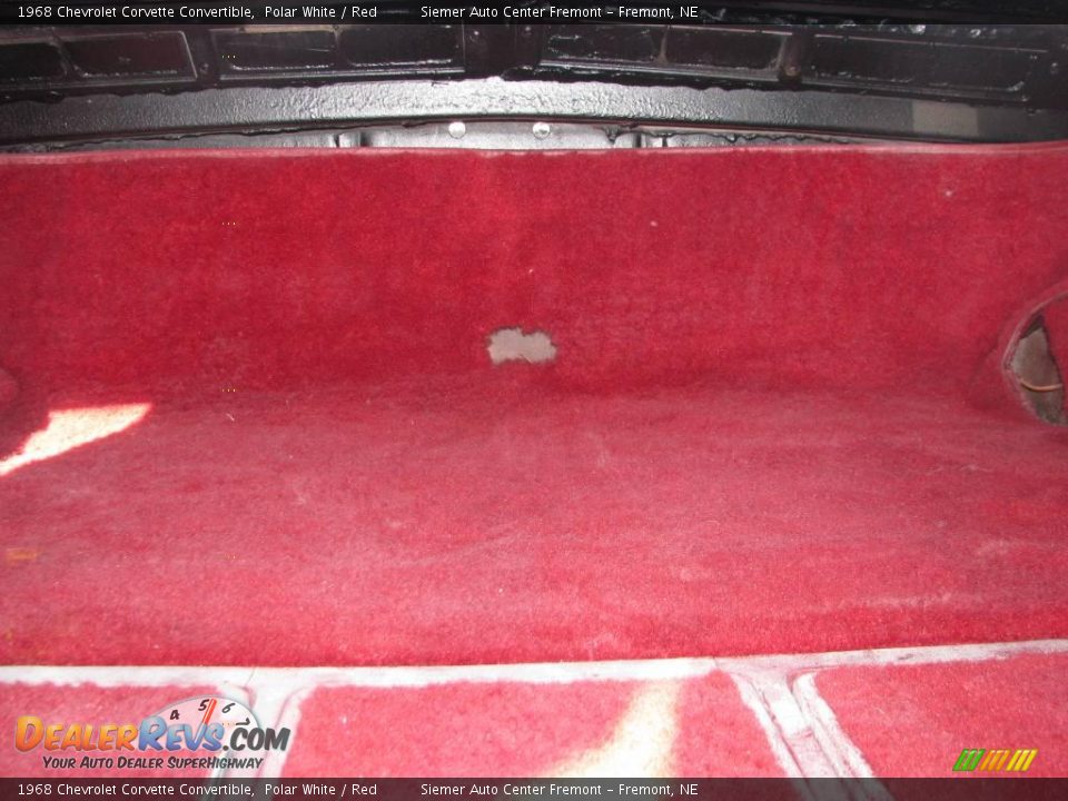1968 Chevrolet Corvette Convertible Polar White / Red Photo #8