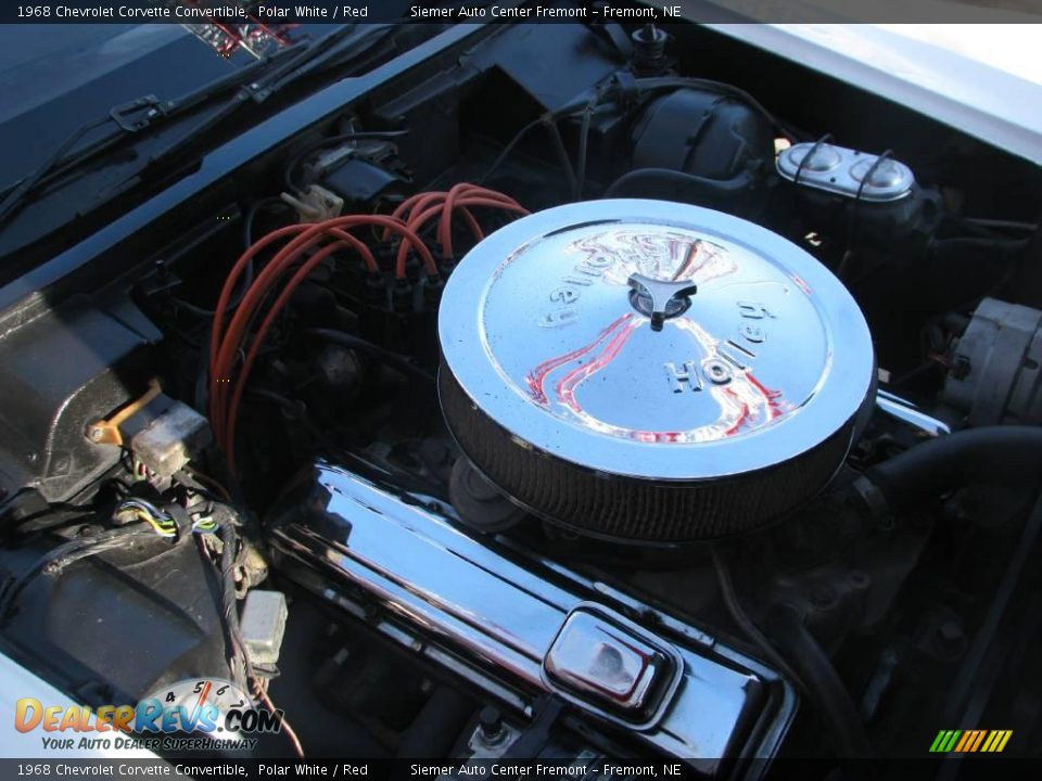1968 Chevrolet Corvette Convertible Polar White / Red Photo #13