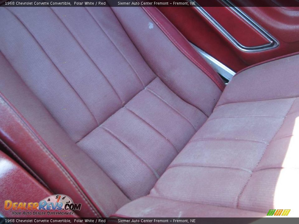 1968 Chevrolet Corvette Convertible Polar White / Red Photo #14