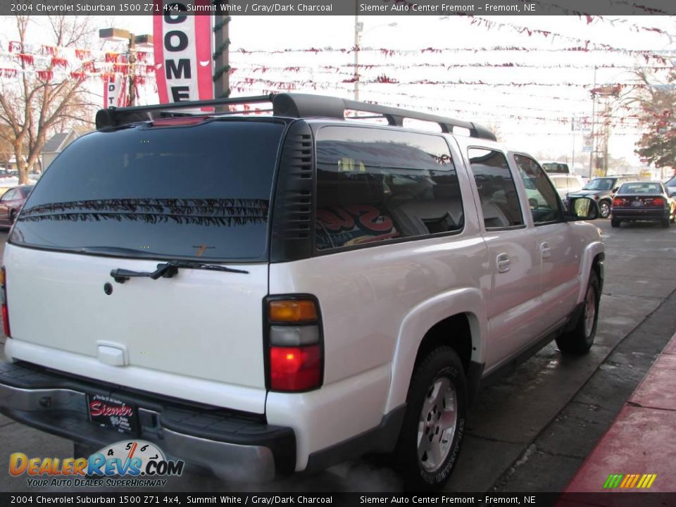 2004 Chevrolet Suburban 1500 Z71 4x4 Summit White / Gray/Dark Charcoal Photo #6