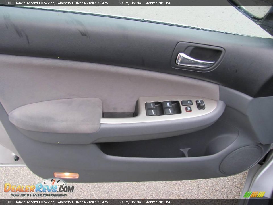 2007 Honda Accord EX Sedan Alabaster Silver Metallic / Gray Photo #8