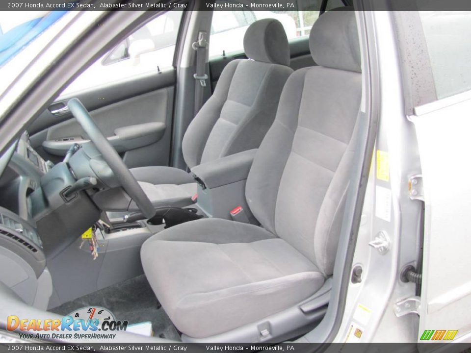 2007 Honda Accord EX Sedan Alabaster Silver Metallic / Gray Photo #9