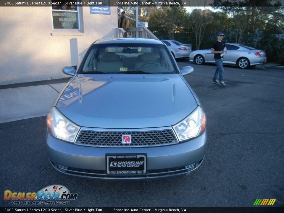 2003 Saturn L Series L200 Sedan Silver Blue / Light Tan Photo #1