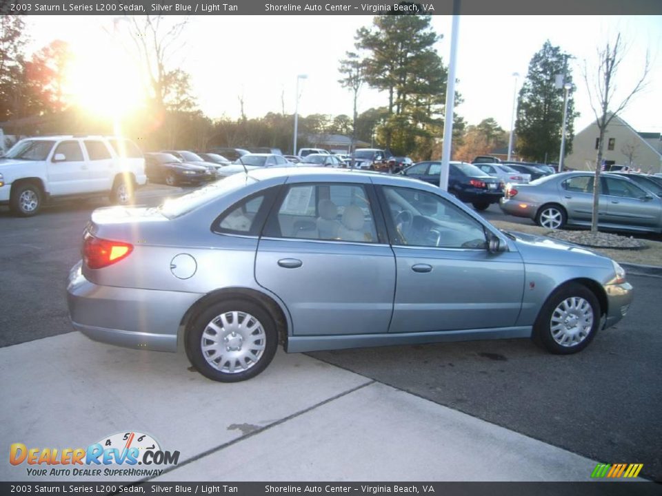 2003 Saturn L Series L200 Sedan Silver Blue / Light Tan Photo #7