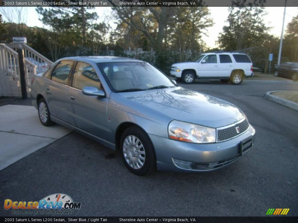 2003 Saturn L Series L200 Sedan Silver Blue / Light Tan Photo #8
