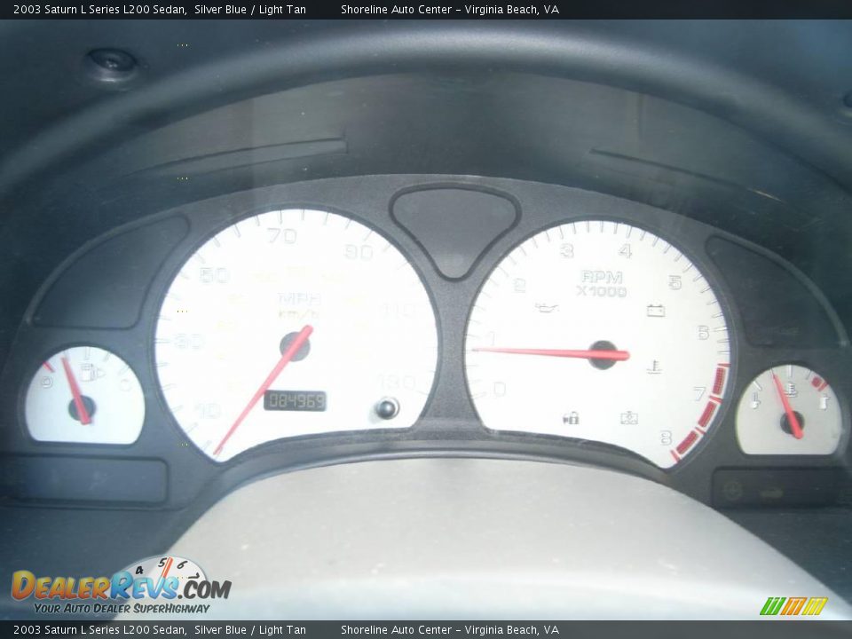 2003 Saturn L Series L200 Sedan Silver Blue / Light Tan Photo #14