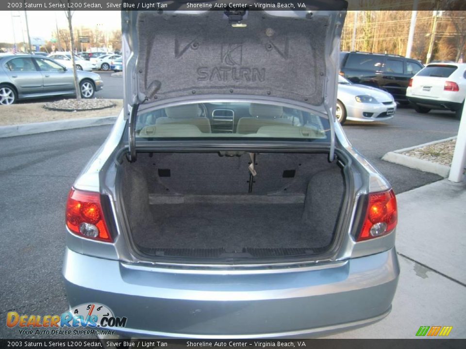 2003 Saturn L Series L200 Sedan Silver Blue / Light Tan Photo #16