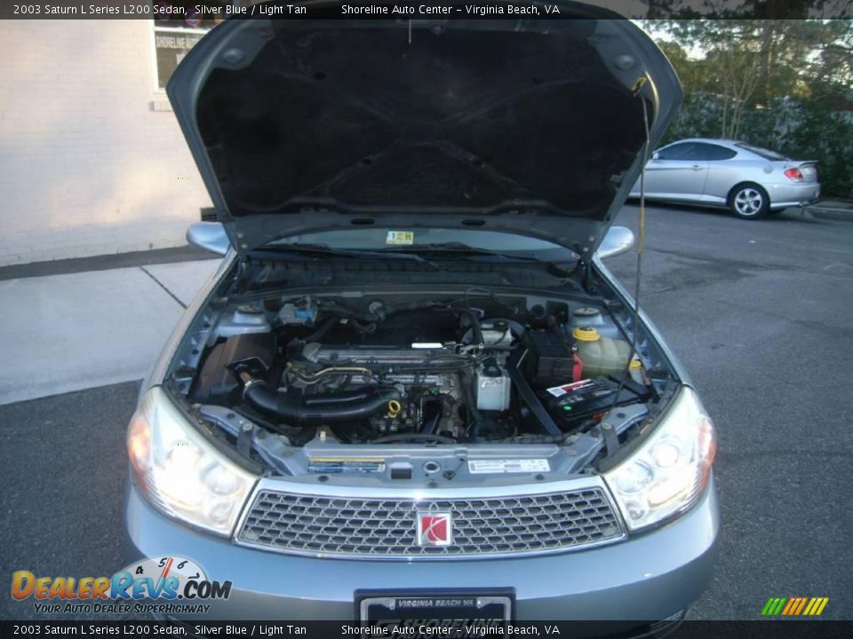 2003 Saturn L Series L200 Sedan Silver Blue / Light Tan Photo #17