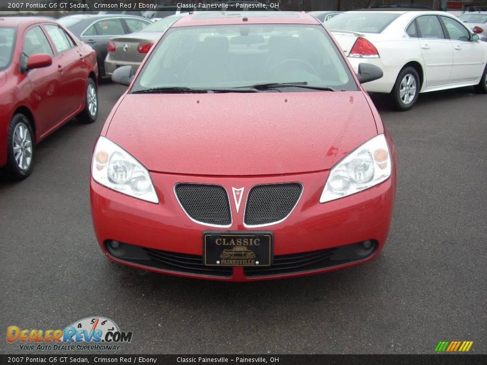 2007 Pontiac G6 GT Sedan Crimson Red / Ebony Photo #2