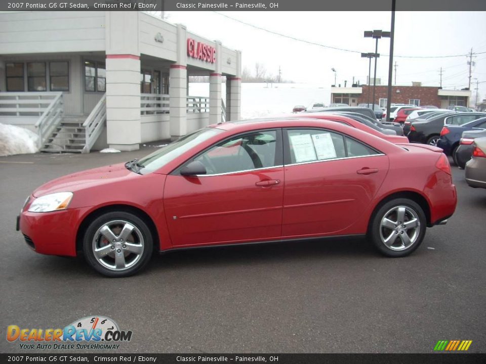 2007 Pontiac G6 GT Sedan Crimson Red / Ebony Photo #3
