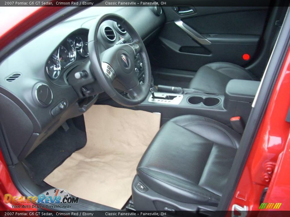 2007 Pontiac G6 GT Sedan Crimson Red / Ebony Photo #7