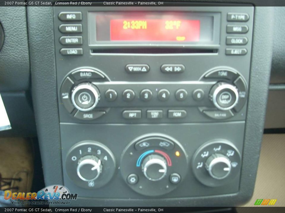 2007 Pontiac G6 GT Sedan Crimson Red / Ebony Photo #9