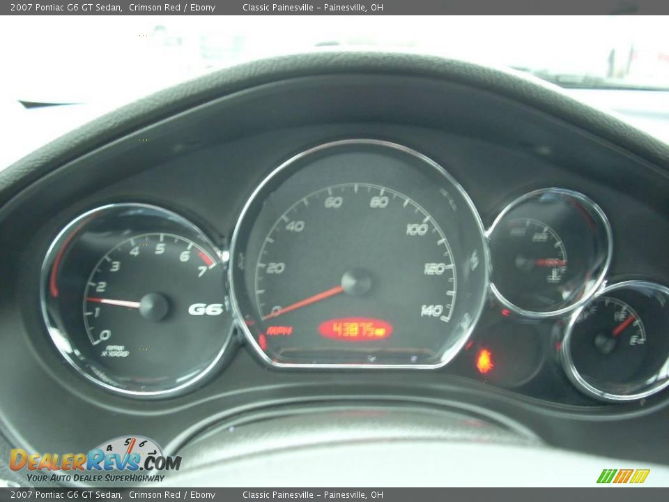 2007 Pontiac G6 GT Sedan Crimson Red / Ebony Photo #11