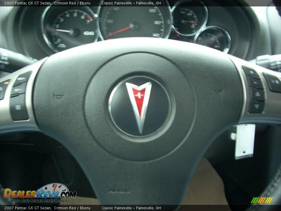 2007 Pontiac G6 GT Sedan Crimson Red / Ebony Photo #12
