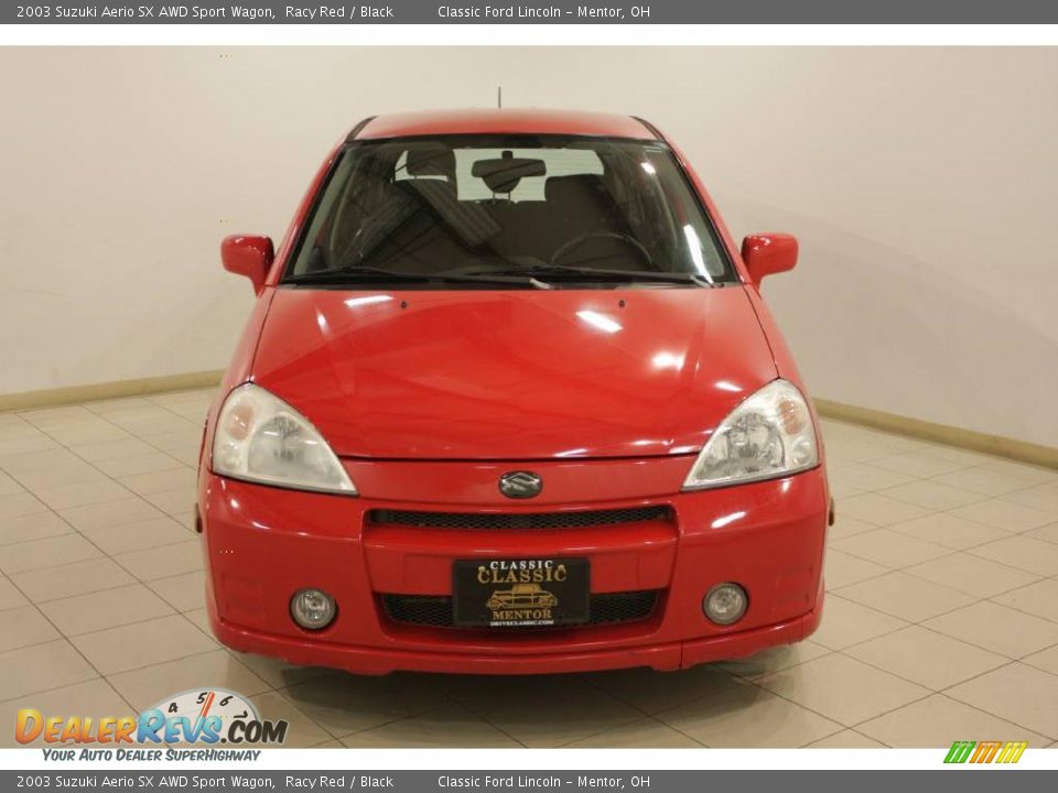 2003 Suzuki Aerio SX AWD Sport Wagon Racy Red / Black Photo #2