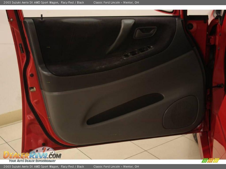 2003 Suzuki Aerio SX AWD Sport Wagon Racy Red / Black Photo #8