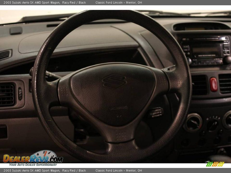2003 Suzuki Aerio SX AWD Sport Wagon Racy Red / Black Photo #9