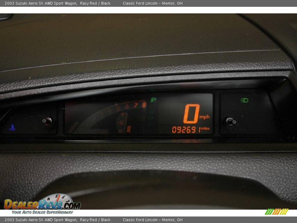 2003 Suzuki Aerio SX AWD Sport Wagon Racy Red / Black Photo #10