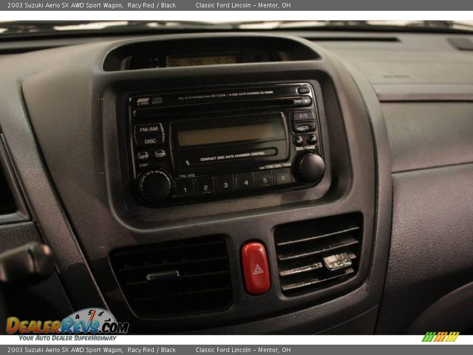 2003 Suzuki Aerio SX AWD Sport Wagon Racy Red / Black Photo #11