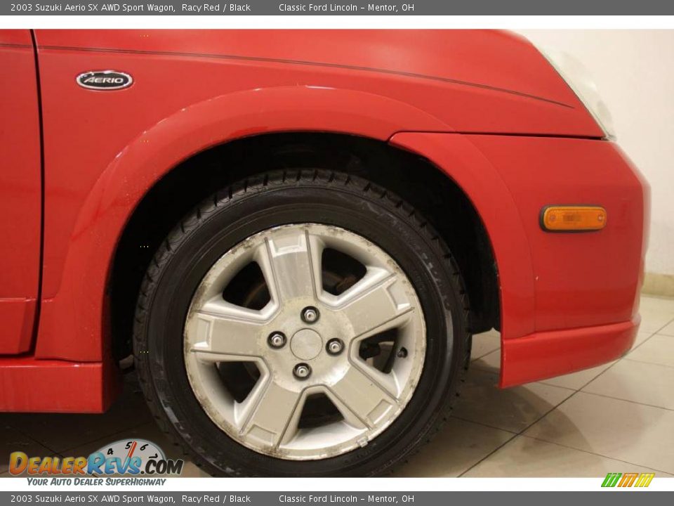 2003 Suzuki Aerio SX AWD Sport Wagon Racy Red / Black Photo #18