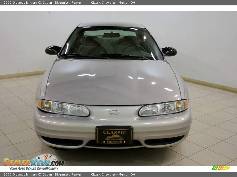 2000 Oldsmobile Alero GX Sedan Silvermist / Pewter Photo #2