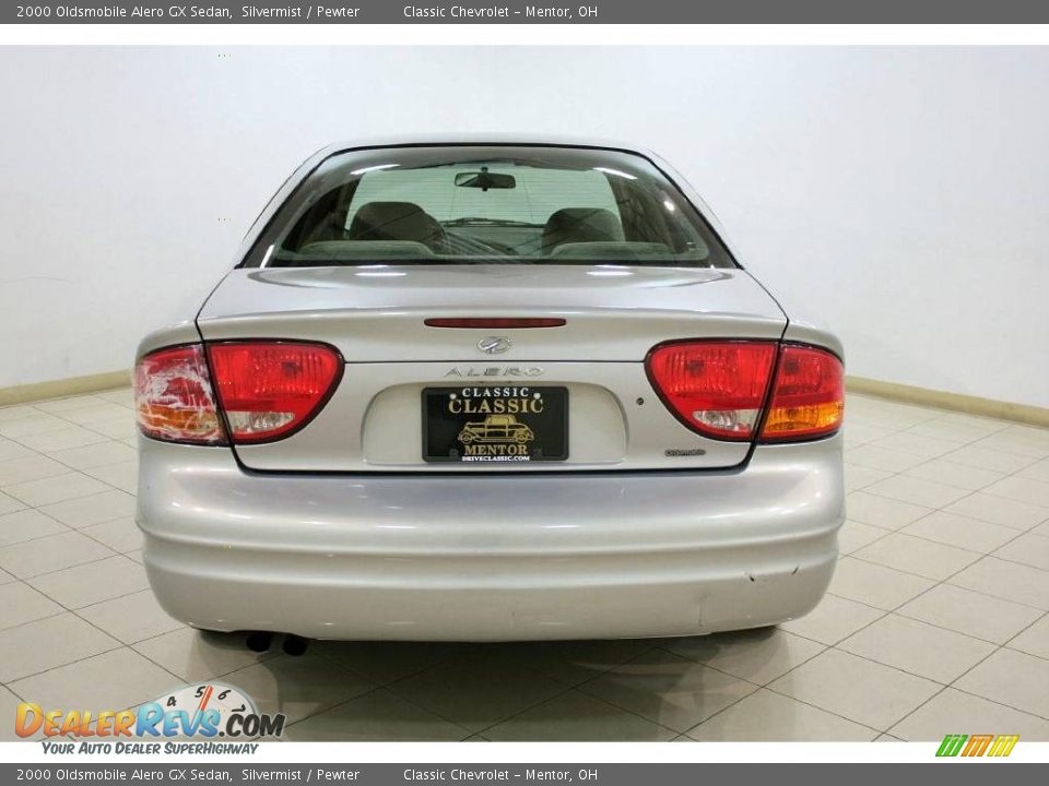 2000 Oldsmobile Alero GX Sedan Silvermist / Pewter Photo #5