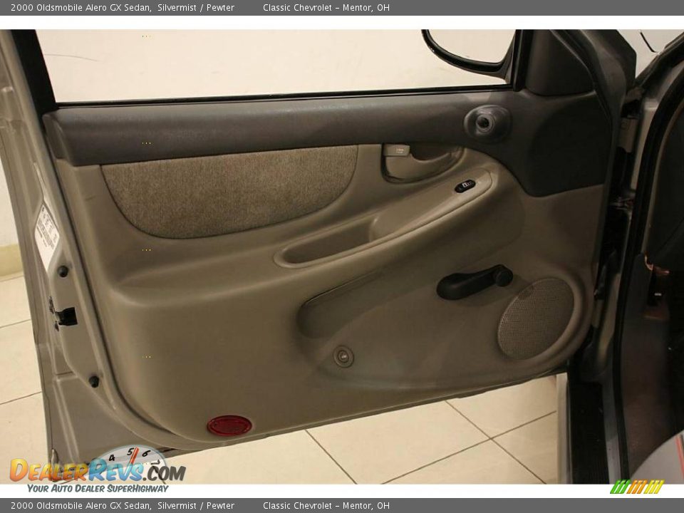 2000 Oldsmobile Alero GX Sedan Silvermist / Pewter Photo #7