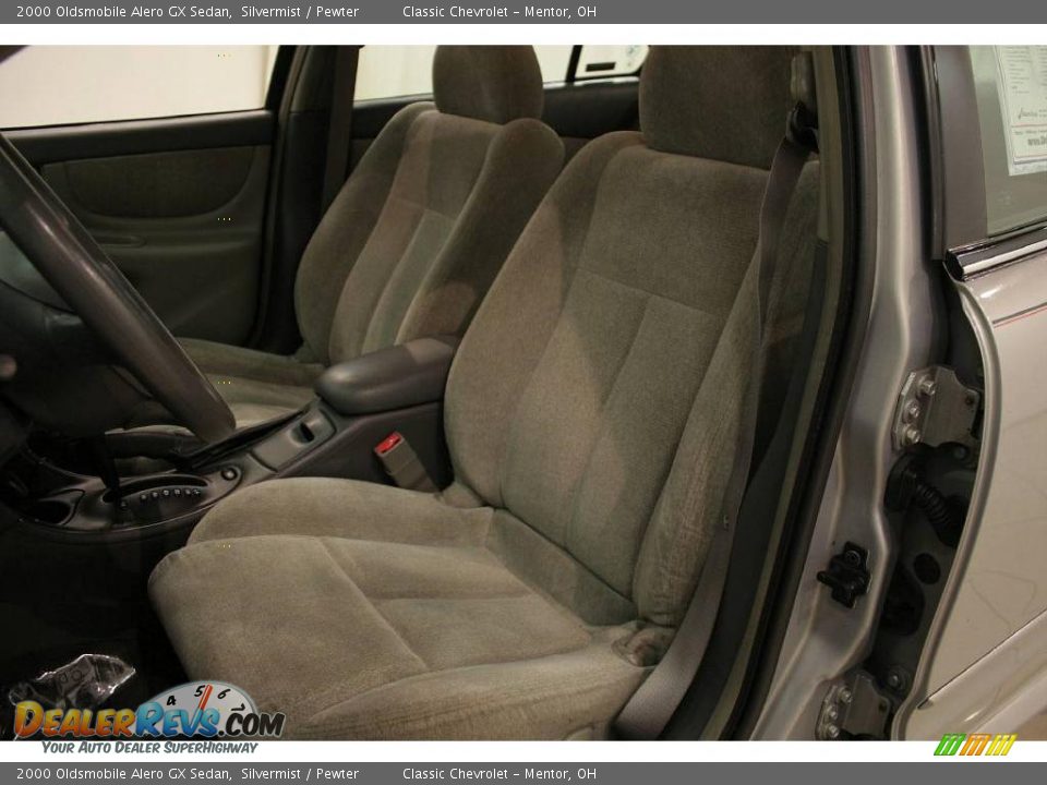 2000 Oldsmobile Alero GX Sedan Silvermist / Pewter Photo #8