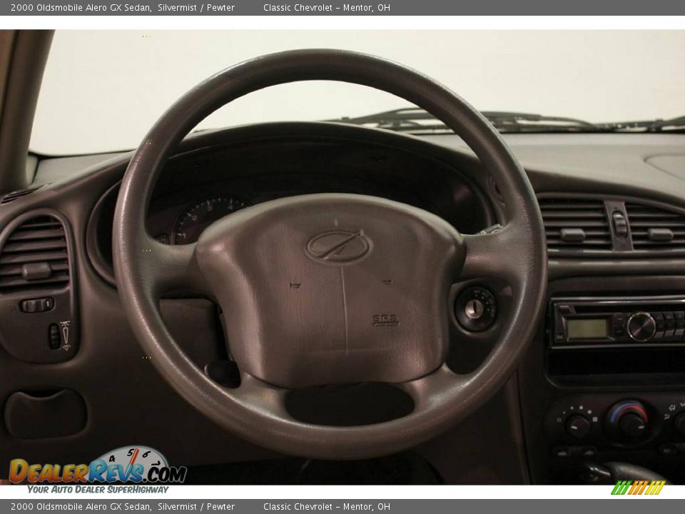 2000 Oldsmobile Alero GX Sedan Silvermist / Pewter Photo #9