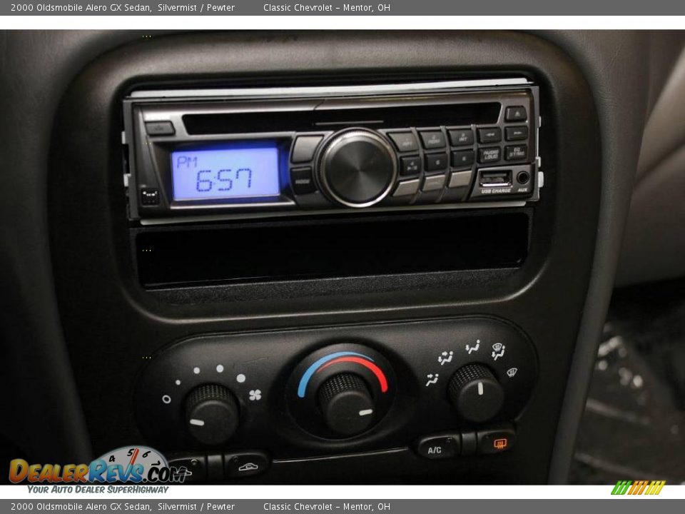 2000 Oldsmobile Alero GX Sedan Silvermist / Pewter Photo #11