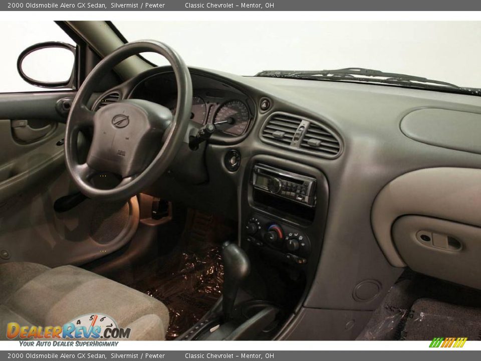 2000 Oldsmobile Alero GX Sedan Silvermist / Pewter Photo #13