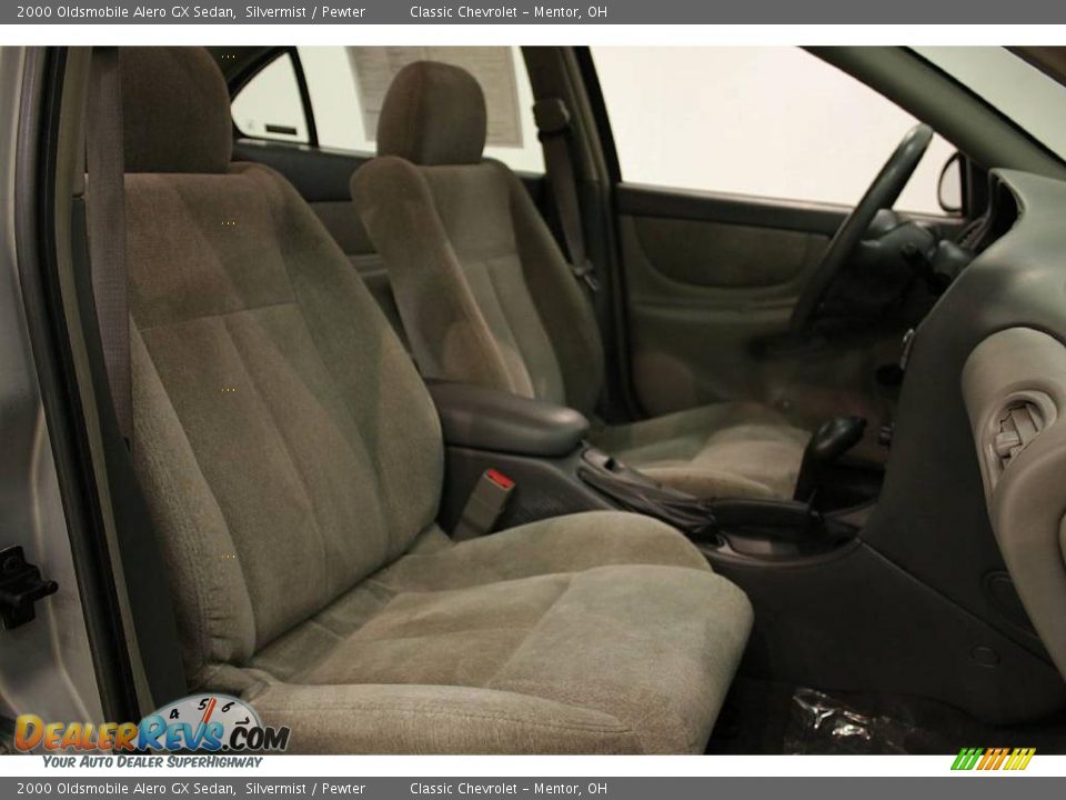 2000 Oldsmobile Alero GX Sedan Silvermist / Pewter Photo #14
