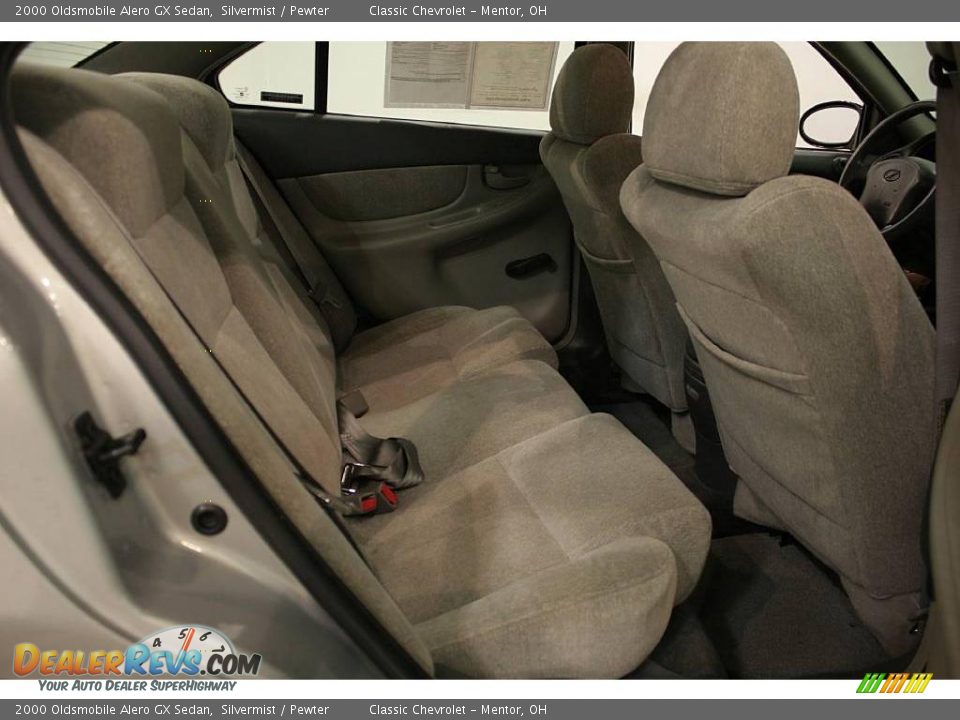 2000 Oldsmobile Alero GX Sedan Silvermist / Pewter Photo #15
