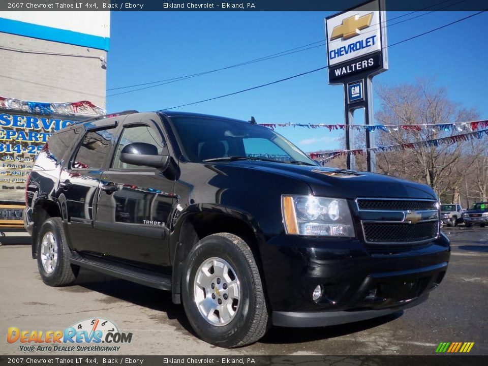 2007 Chevrolet Tahoe LT 4x4 Black / Ebony Photo #3