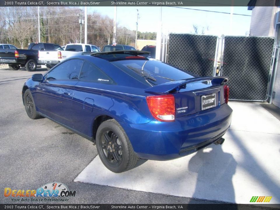2003 Toyota Celica GT Spectra Blue Mica / Black/Silver Photo #4