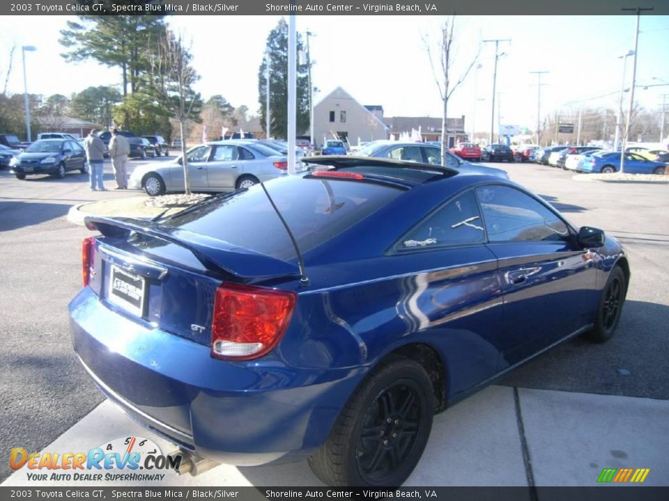 2003 Toyota Celica GT Spectra Blue Mica / Black/Silver Photo #6