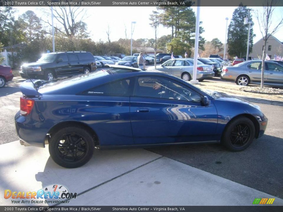 2003 Toyota Celica GT Spectra Blue Mica / Black/Silver Photo #7