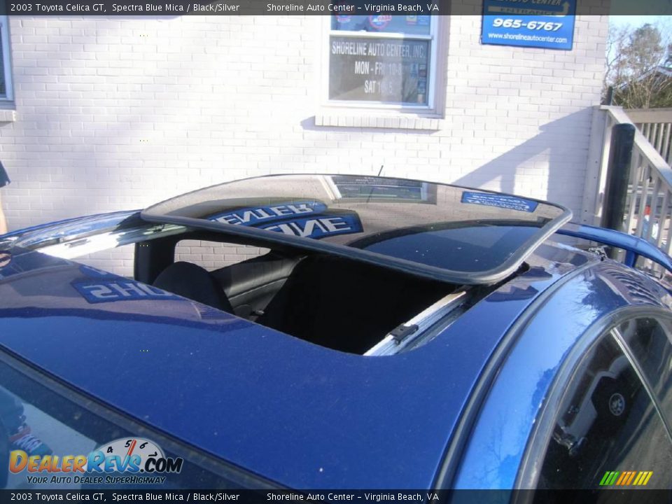 2003 Toyota Celica GT Spectra Blue Mica / Black/Silver Photo #9