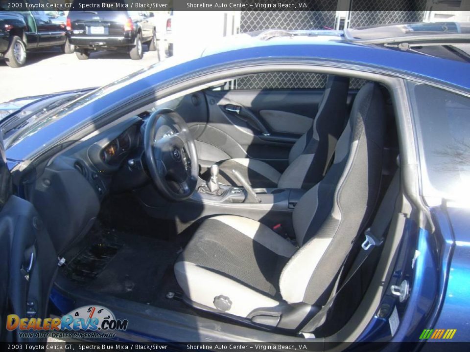 2003 Toyota Celica GT Spectra Blue Mica / Black/Silver Photo #12