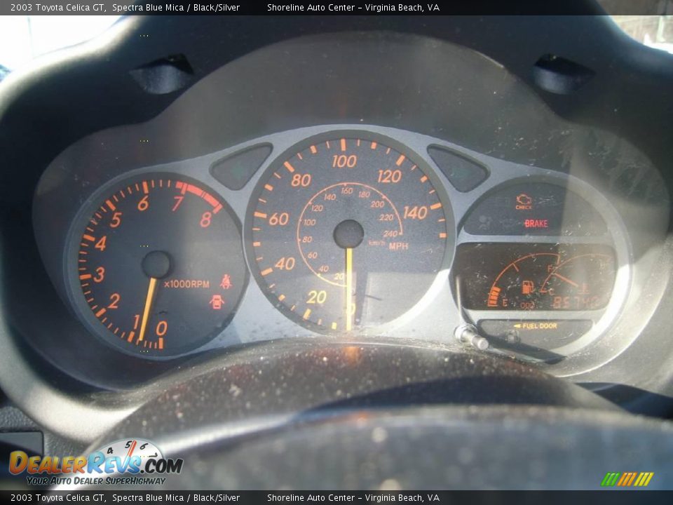 2003 Toyota Celica GT Spectra Blue Mica / Black/Silver Photo #14