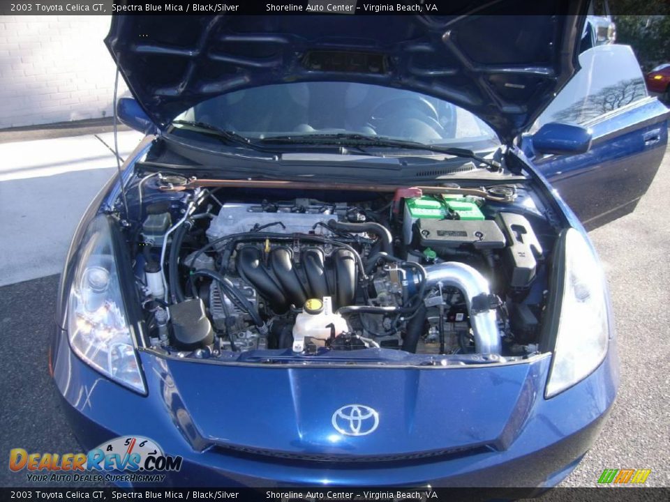2003 Toyota Celica GT Spectra Blue Mica / Black/Silver Photo #15