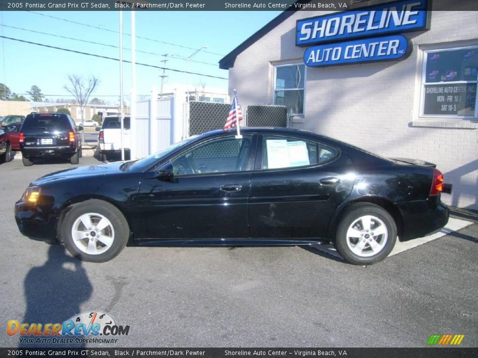 2005 Pontiac Grand Prix GT Sedan Black / Parchment/Dark Pewter Photo #3