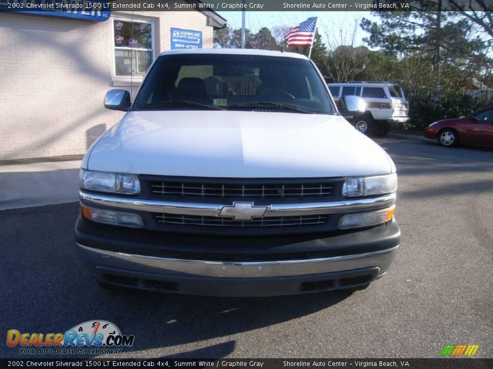 2002 Chevrolet Silverado 1500 LT Extended Cab 4x4 Summit White / Graphite Gray Photo #1