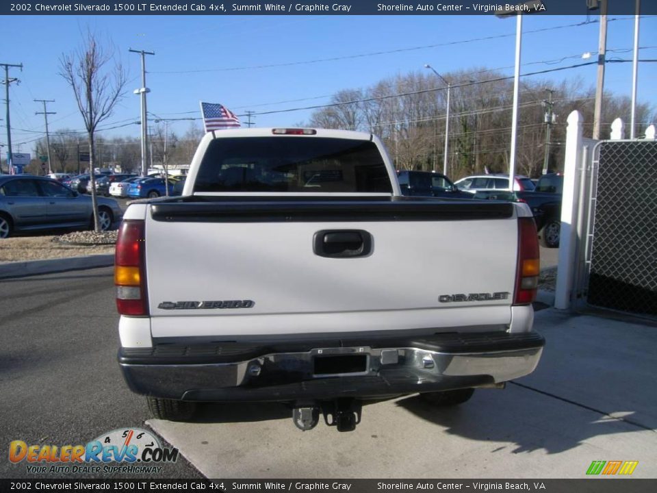 2002 Chevrolet Silverado 1500 LT Extended Cab 4x4 Summit White / Graphite Gray Photo #5