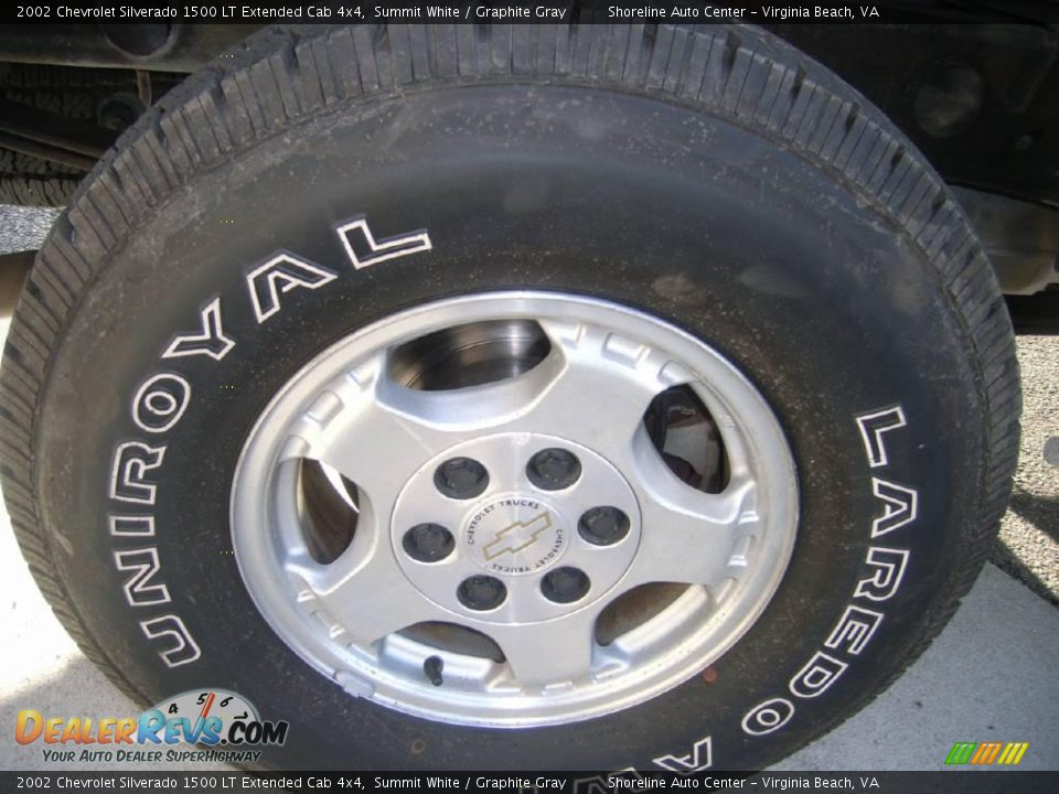 2002 Chevrolet Silverado 1500 LT Extended Cab 4x4 Summit White / Graphite Gray Photo #10