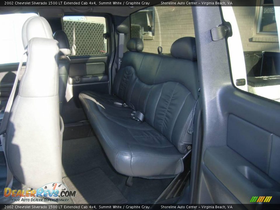 2002 Chevrolet Silverado 1500 LT Extended Cab 4x4 Summit White / Graphite Gray Photo #13