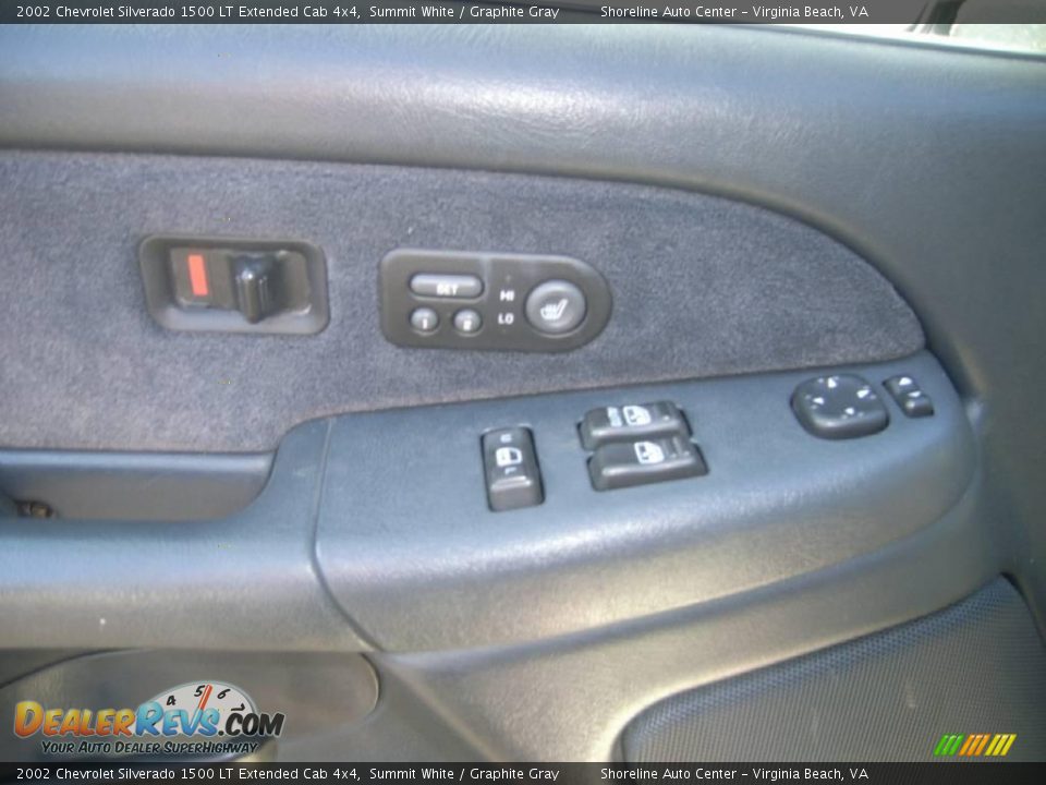 2002 Chevrolet Silverado 1500 LT Extended Cab 4x4 Summit White / Graphite Gray Photo #17