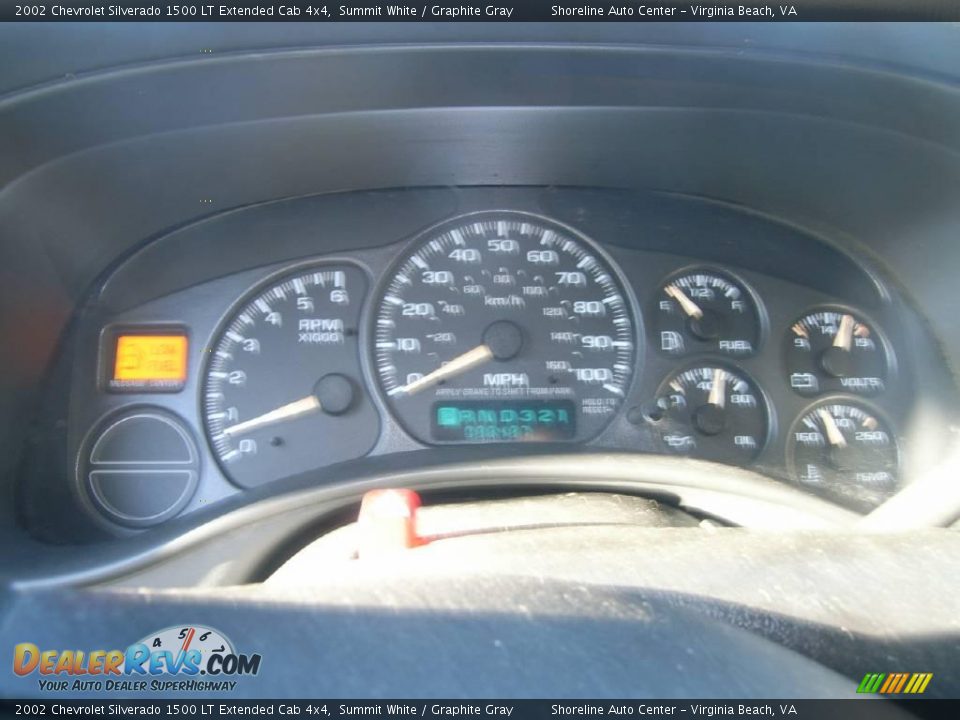 2002 Chevrolet Silverado 1500 LT Extended Cab 4x4 Summit White / Graphite Gray Photo #19
