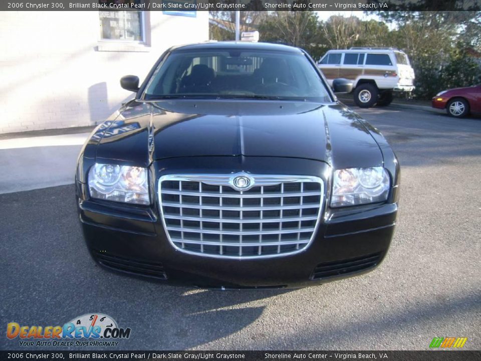 2006 Chrysler 300 Brilliant Black Crystal Pearl / Dark Slate Gray/Light Graystone Photo #1