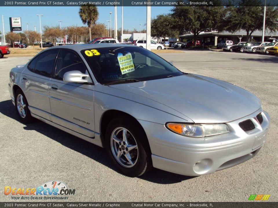 2003 Pontiac Grand Prix GT Sedan Galaxy Silver Metallic / Graphite Photo #10